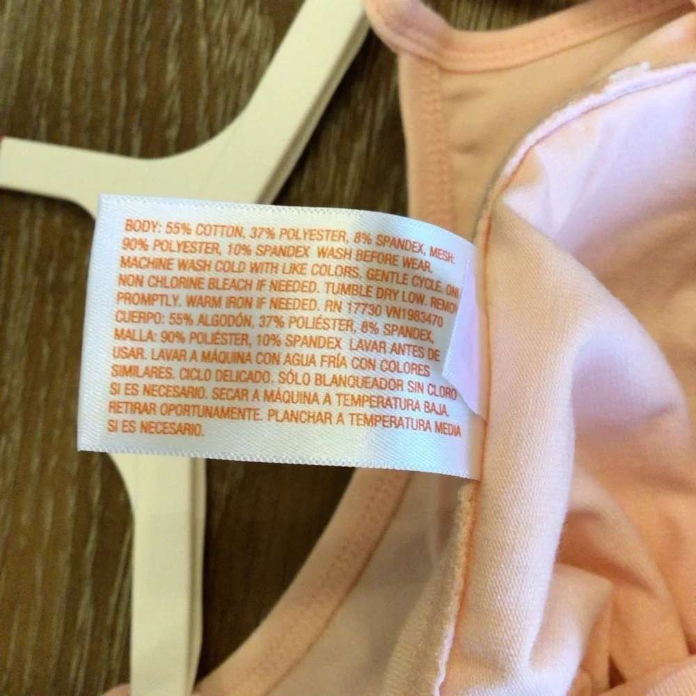 Cat & Jack Toddler Girls Pink Stretch Dance Gymnastics Cami Leotard